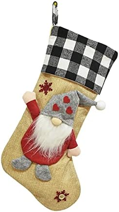 Голема кристална топка за лустер бонбони подароци чорапи персонализирани камин порибување 3Д кадифни Божиќни украси и додаток за