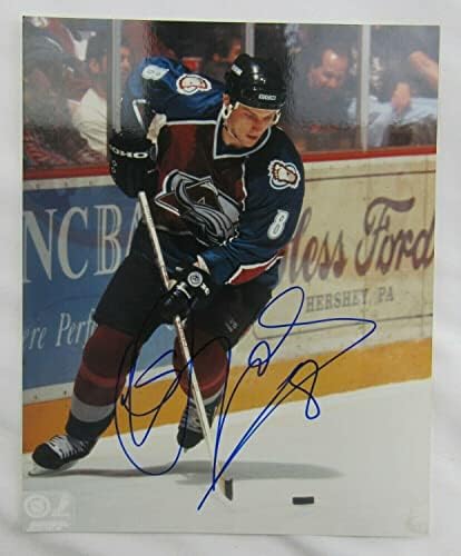 Сандис Озолинс потпиша автоматски автограм 8x10 Фото I - Автограмирани фотографии од NHL