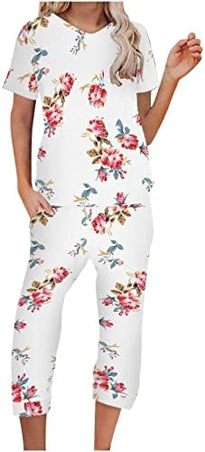 Есенски летни графички печатени цветни панталони сетови за дами облека модна земја концерт памучни панталони поставува 5L 5L