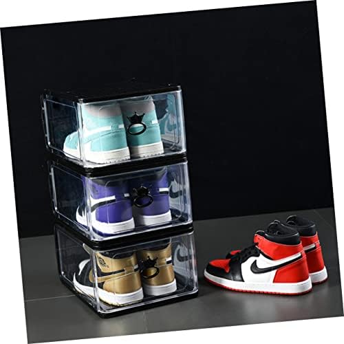 ДЕПИЛА 5 парчиња кутии За Складирање Чевли Што Се Редат За Проѕирни Чевли Мали Пластични Канти Задебелени Контејнери Организатор На Спална Соба
