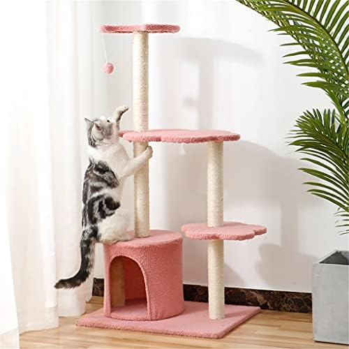 СЛАТИОМ Мебел За Миленичиња Гребење Пост Материјали Мачки Дрво Кула Додатоци За Качување Игра Структура За Мачки Играчки Миленичиња