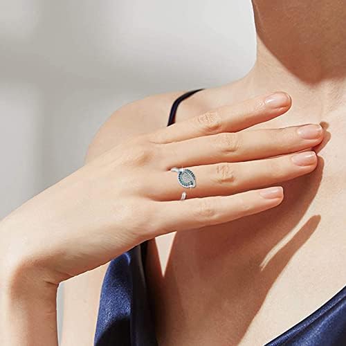 Палецот ringsенски прилагодлив мода за вртење на мода за отворање на анксиозни прстени што ротираат прилагодливи подароци прстени прстени