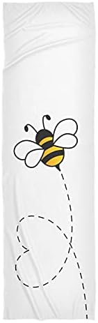 Далонан спортски крпи салата цртан филм пчела летање loveубов тренингот крпи за теретана пот, меки крпи за брзо сушење за патување, крпа за апсорбирана вода, полиесте