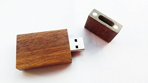 Браун орев дрво 16 GB USB Flash Dribe Дрвен 16G Пенкалово погон Дрво куќиште за подароци