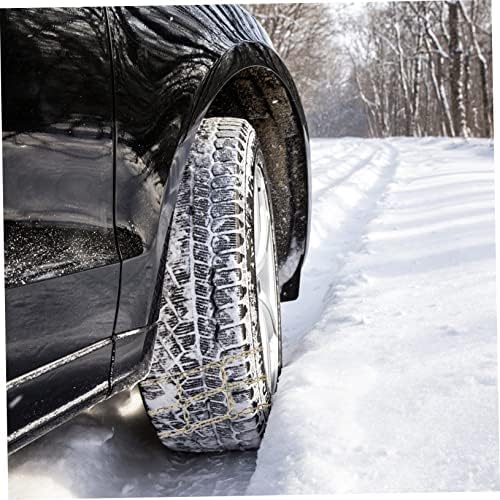 Favomoto 1 PC 3 синџири на гуми SUV ланци за гуми зимски гуми против лизгање на снежни ланци Зимски трак влечење кабли Камен гуми за влечење