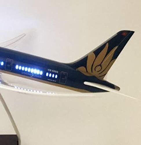 47см Виетнам 787 Светлечки авион модел на накит Симулација на ремен без светла