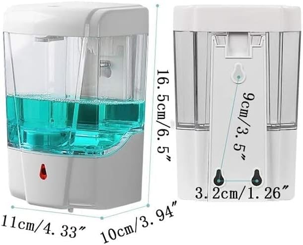 DVTEL Автоматски диспензер за сапун за сапун, не-контактна wallид поставена рачна санитација диспензерот погоден за хотели за бањи за домаќинства,