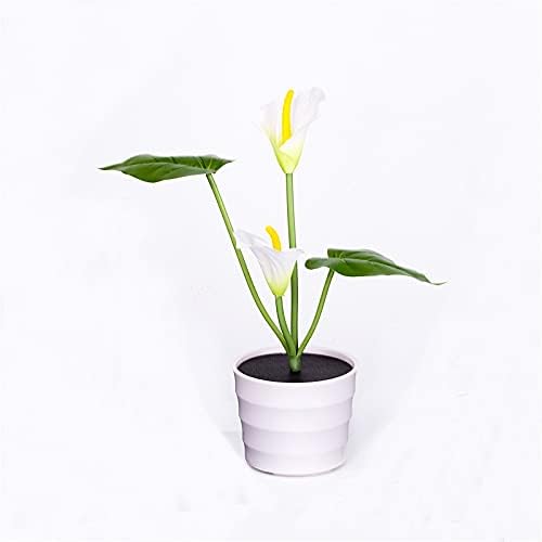 Тенџере соларно цвеќе LED светла Цвет вештачки l Bonsai LED LED светло -светло мини LED светла батерија оперирана сингл