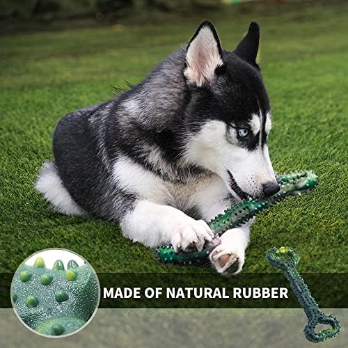 Играчки за кучиња За Агресивни Џвакачи Големи Играчки За Кучиња Со Конвексен Дизајн Природна гумена играчка За Влечење војна За Енергични
