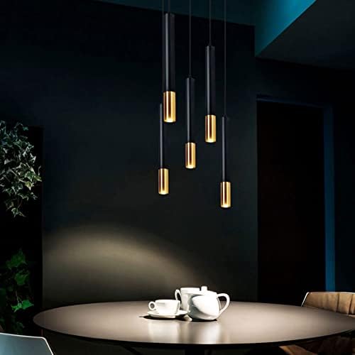 KLKRZJWY креативна цилиндрична модерна висечка светлина кафе -алуминиум таванот за приврзоци за приврзоци ресторан канцеларија за светло