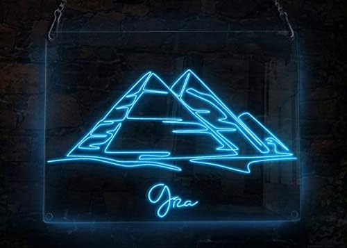 Ancfun Pyramid Beauty Historicalic место Giza Egipt Tourism Travel Travel Neon Sign, Travel Theme Handmade El Wire Neon Light Sign,