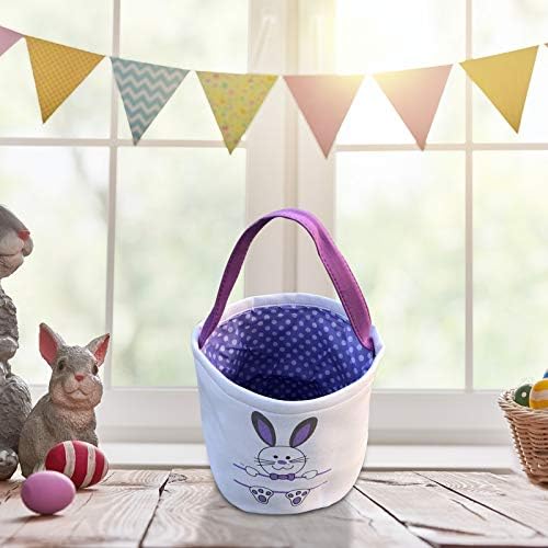 DBYLXMN Печатено бонбони Велигденска торба зајак зајаче Подарок подарок за носење корпа за платформа за домаќинство и организатори ватенка торби складирање