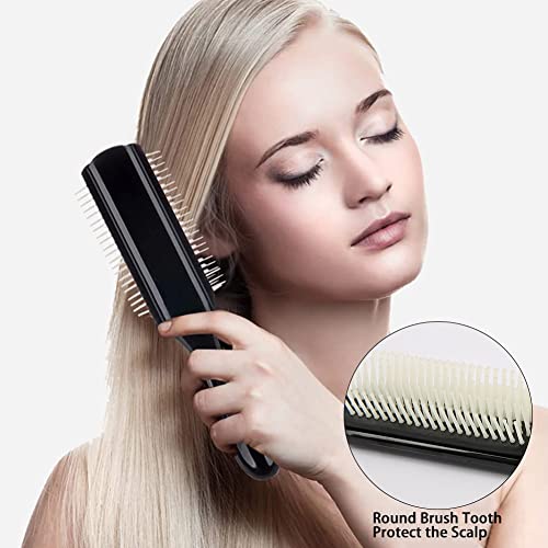 Четка за коса за кадрава коса D3 7 Row Classic Styling четка, професионална четка за стилизирање, користете со влажна коса и дистрибуција