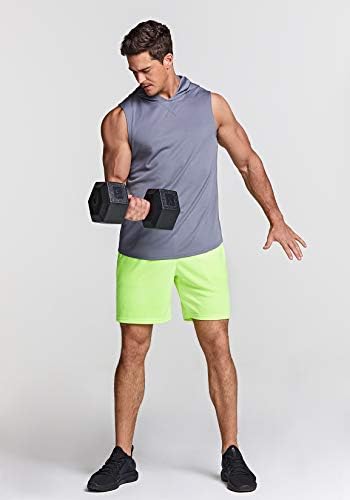TSLA 3 пакува резервоарот за мускули за мажи со качулка, ладни суви активни кошули за атлетско трчање, лесна вежба за вежбање на теретана врвот