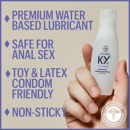K-Y Ultragel Lube, личен лубрикант, нова формула базирана на вода, безбедна за анален секс, безбеден за употреба со латекс кондоми,