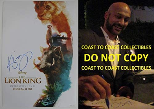 Keegan Michael Key потпиша, автограмираше 12x18 The Lion King Photo, постер, доказ COA, Starвезда