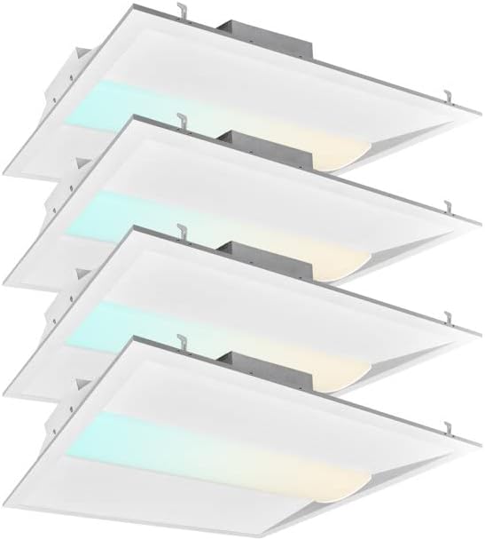 2x2 FT Центар Кошница LED Трофер Панел Светлина, 20/30/40W, 3 Боја Опции 3000K | 4000K | 5000K, Затемнета Капка Таванот Светла,