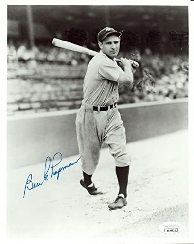 Бен Чепмен Newујорк Јанкис потпиша фото -автограмирана фотографија JSA COA 8x10 - Автограмирани фотографии од MLB