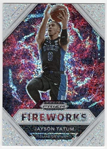 Jayson Tatum SSP 2021-22 Panini Prizm Draft Fireworks White Sparkle PR: 2019 nm+ -MT+ NBA кошарка Селтикс