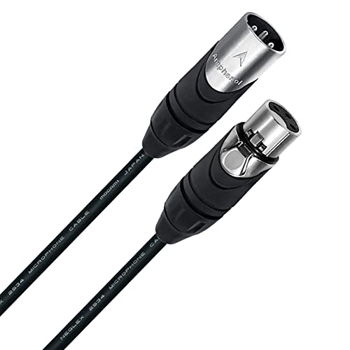 Најдобри кабли во светот 4 единици - 5 стапала - квад балансиран микрофон кабел, изработен со употреба на могами 2534 жица и амфенол AX3M машки