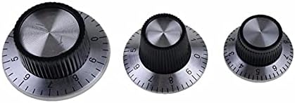 CZKE 1PCS Потенциометар копче C1 C2 C3 со бирање, копче за алуминиум, дигитално копче, 37ммкс 15мм, 6,0мм внатрешен дијаметар