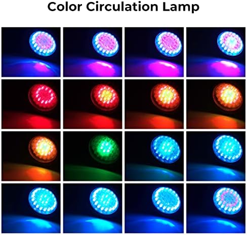 RGB Spot Lights, пејзажни светла, LED -рефлектори кои се менуваат во боја IP68 водоотпорни езерцето светло далечински управувач обоен