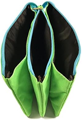 Wrapables® Три слој мултифункционална козметичка торба за молив, зелена