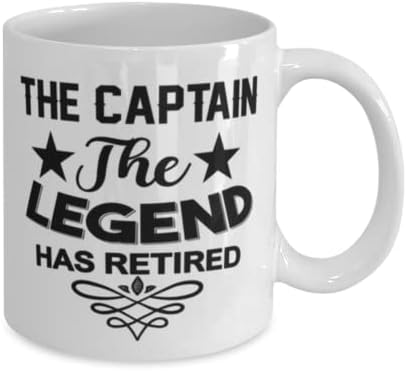 Капетан Кригла, Легендата Се Пензионираше, Новина Уникатни Идеи За Подароци За Капетанот, Кафе Кригла Чај Чаша Бело