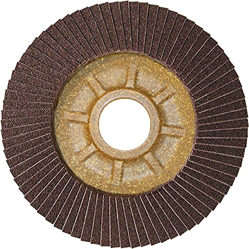 CS Unitec 93846 Plantex Tiger Ashark Flap Disc за мелење алуминиум, керамика/corundum, 7 дијаметар, 7/8 арбор, 60 грицки