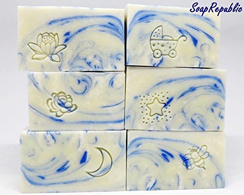 SoapRepublic 'The Star' 20x20mm акрилен сапун печат/печат за колачиња/печат на глине