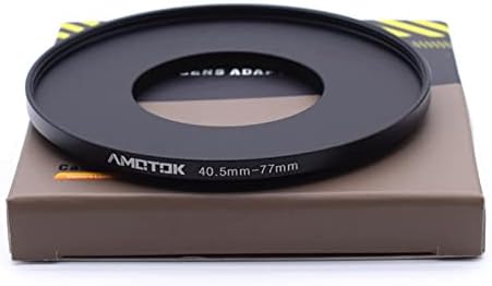 Адаптер за леќи од 40,5мм до 77мм адаптер за леќи на камера, 40,5мм до 77мм филтер за чекор напред со прстен на прстенот, компатибилен со додаток