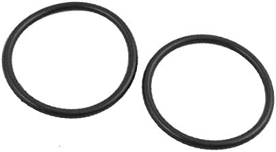 X-Ree 30 PCS Black 34mmx2.4mm отпорен на масло запечатување прстен О-форма NBR гума Громет (30 Piezas Negro 34Mmx2.4mm Anillo de Sellado