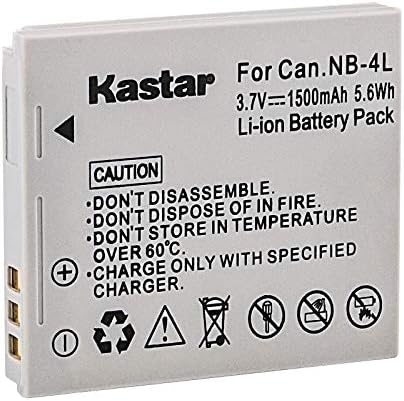 Кастар НБ-4Л Батерија 2-Пакет Замена За Канон Пауершот СД30, СД40, СД200, СД300, СД400 СД430 СД450, СД600 СД630, СД750 СД780, СД940