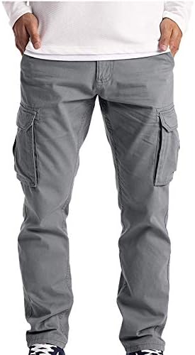 Лцепси Машки Обични Панталони Работат Носат Борбена Безбедност 6 Џеб Полни Панталони Машка Мода Удобни Долги Товарни Панталони За