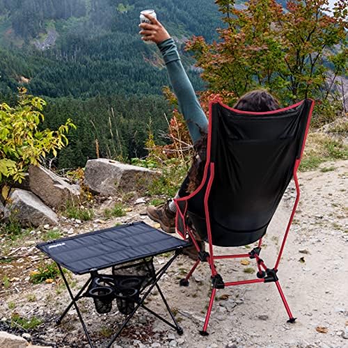 G4Free 2PCS лесен преносен преносен камп -стол, преклопен стол тревник стол тешка 330 килограми со потпирач за глава и џеб за отворено