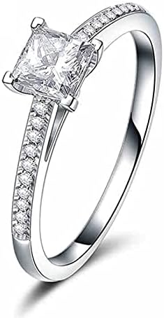 2023 година Нова ангажман дијамантска принцеза принцеза женски циркон прстен персонализиран убав прстен