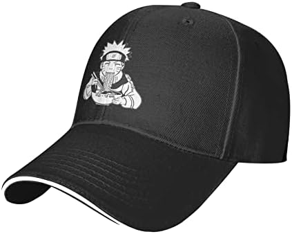 Аниме бејзбол капа за мажи Аниме Snapback капи со прилагодлива тато капа црна мода случајна капа