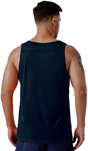CQC машки кошули без ракави за вежбање во теретана што работи Брзо сув резервоарот врвен плажа пливање на мускули атлетски кошула