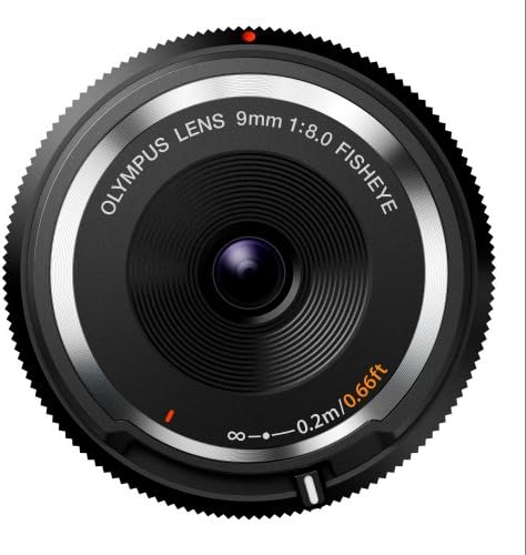Олимп 9мм F8.0 Fisheye Body Cap Lens Bcl -0980 за Micro 4/3 камери - Меѓународна верзија