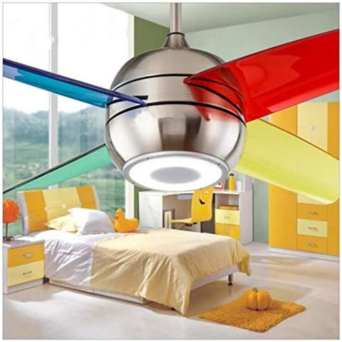 Вентилатор на таванот на Неохи со светла, музички вентилатор, ултра-тивко-тивко-тивковен интелигентен далечински управувач, тавански