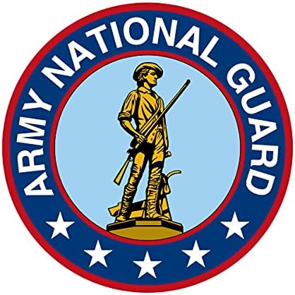 Млечни кригла Дизајн на американската армија - Национална гарда на армијата 3 инчи целосна боја винилна декларација