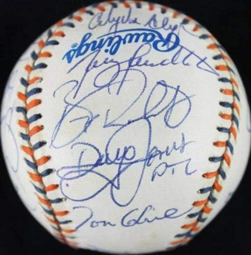 1992 NL Сите starsвезди потпишаа OML 92 ASG Baseball Sandberg Gwynn PSA/DNA #U03049 - Автограмски бејзбол