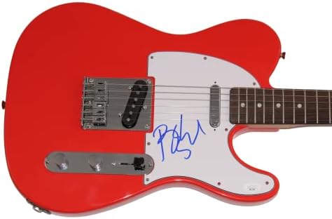Бери Манилоу потпиша автограм со целосна големина Црвена фендер Телекастер Електрична гитара Д/ Jamesејмс Спенс автентикација JSA COA