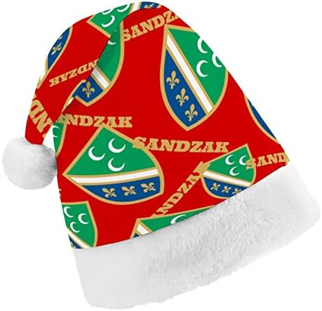 Знаме На санџак Божиќната Капа На Дедо мраз За Празникот На Црвената Божиќна Капа Ги Фаворизира Новогодишните Празнични Забави