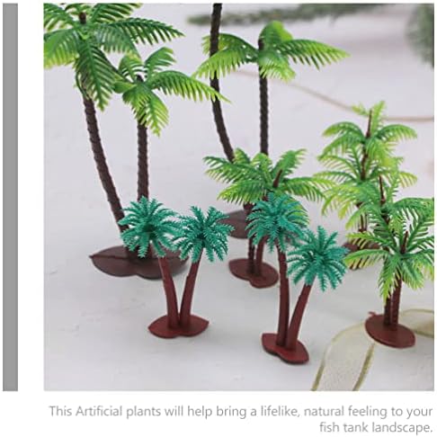 Абуфан Куќа Растенија Во Затворени Простории Живеат 12 парчиња Пластични Палми Модели Дрвја Вештачко Дрво Модел На Сценографијата Модел