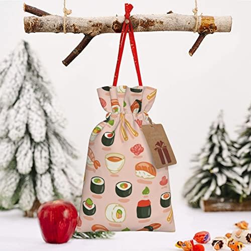 Жици За Влечење Божиќни Торби За Подароци Суши И Ролни Подароци Торби За Завиткување Божиќни Вреќи За Завиткување Подароци Торбички Средни