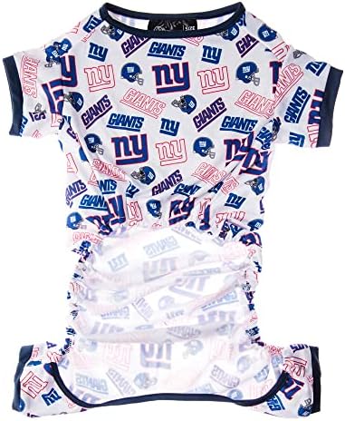 Littlearth Unisex-Adult NFL New Yorks Giants Pet PJ, Team Color, X-Small