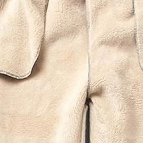 Thermalенски термален џогер на Narhbrg, со џебни салон атлетски панталони за водење зимско удобно руно наредено џемпери