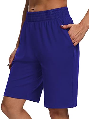 Сарин Метјус женски јога шорцеви атлетски лабави удобни салон шорцеви кои трчаат тренингот пижама Бермуда шорцеви со џебови