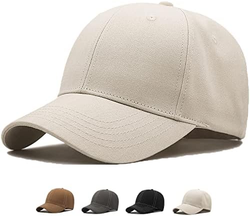 Munula преголема бејзбол капа XXL Големи глави капи за мажи големи модни капи тато капа прилагодлива 23,6 -26,8
